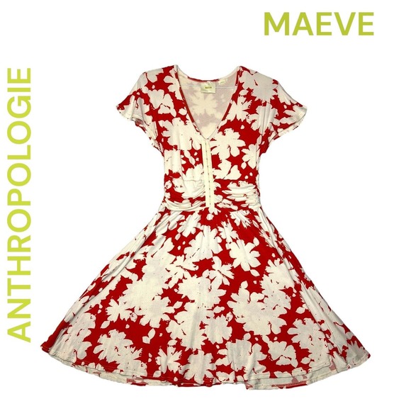 Anthropologie Dresses & Skirts - MAEVE ANTHROPOLOGIE WOMENS DRESS SZ SMALL BOHO COLORFUL DESIGNER HENLEY